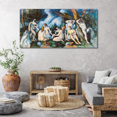 Tableau sur toile pique-nique d'hiver