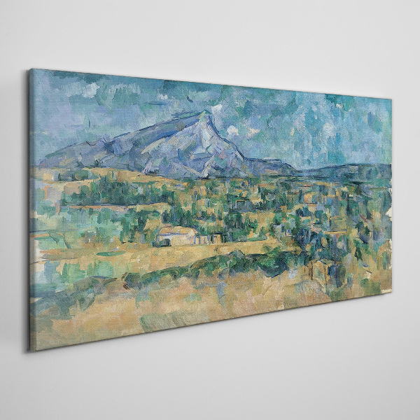 Tableau imprimé sur toile Paysage de montagne aux couleurs pastel