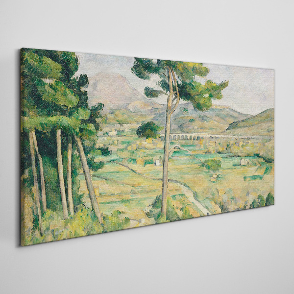 Tableau sur toile Paysage avec des arbres