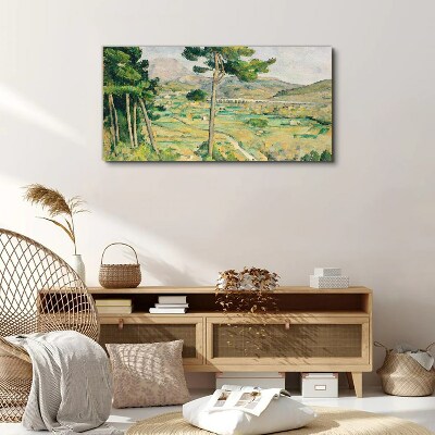Tableau sur toile Paysage avec des arbres