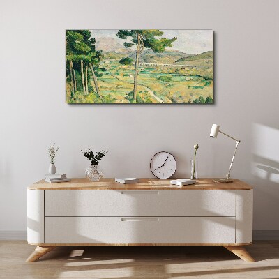 Tableau sur toile Paysage avec des arbres