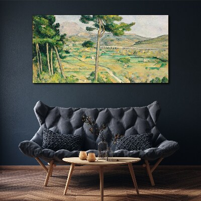 Tableau sur toile Paysage avec des arbres