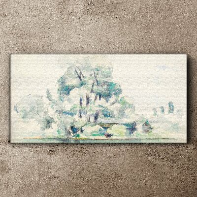 Tableau imprimé sur toile Un paysage paisible aux tons pastel