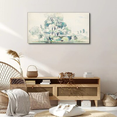 Tableau imprimé sur toile Un paysage paisible aux tons pastel