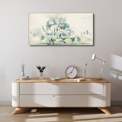 Tableau imprimé sur toile Un paysage paisible aux tons pastel