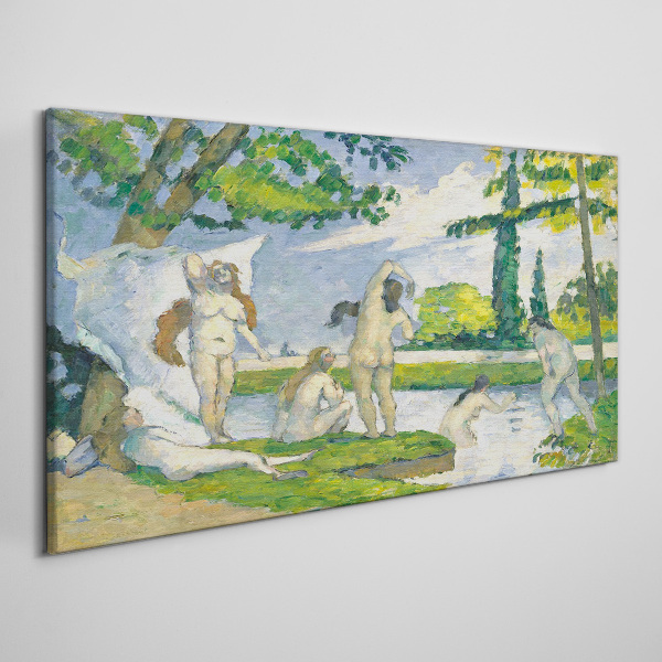 Tableau toile imprimée Un après-midi d'été au bord de la rivière
