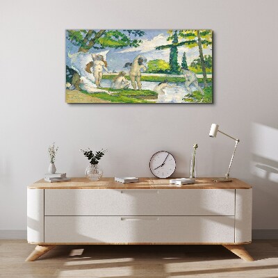 Tableau toile imprimée Un après-midi d'été au bord de la rivière
