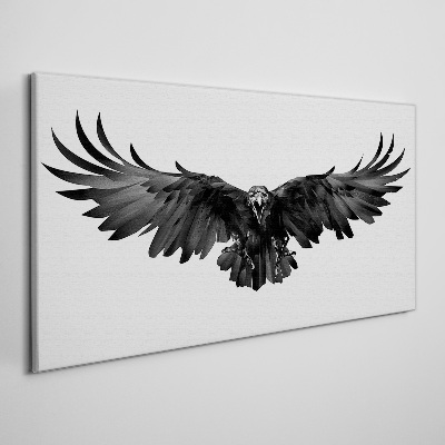 Tableau imprimé sur toile Aigle noir en vol