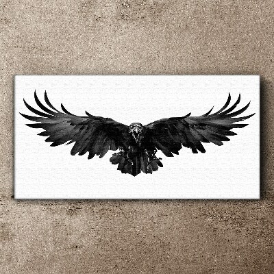 Tableau imprimé sur toile Aigle noir en vol