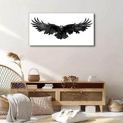 Tableau imprimé sur toile Aigle noir en vol
