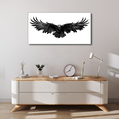 Tableau imprimé sur toile Aigle noir en vol
