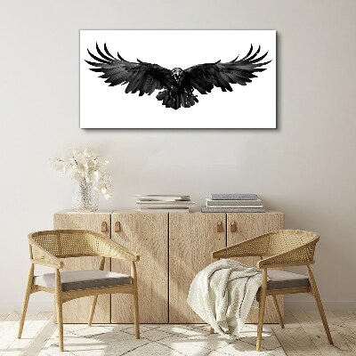 Tableau imprimé sur toile Aigle noir en vol