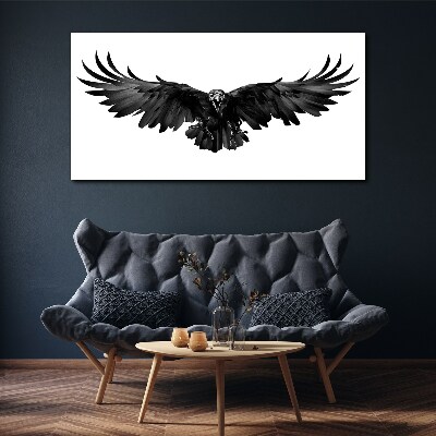 Tableau imprimé sur toile Aigle noir en vol