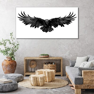 Tableau imprimé sur toile Aigle noir en vol