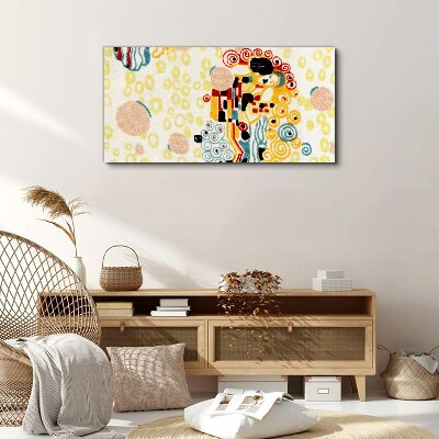 Tableau toile imprimée Cercles et figures colorés