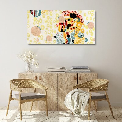 Tableau toile imprimée Cercles et figures colorés