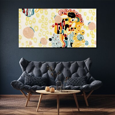 Tableau toile imprimée Cercles et figures colorés