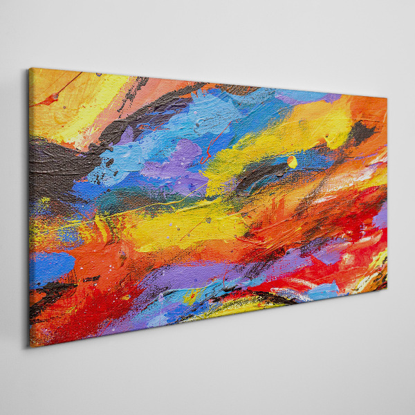 Tableau sur toile Couleurs dynamiques en mouvement