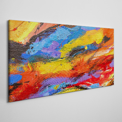 Tableau sur toile Couleurs dynamiques en mouvement