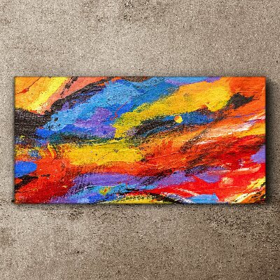Tableau sur toile Couleurs dynamiques en mouvement