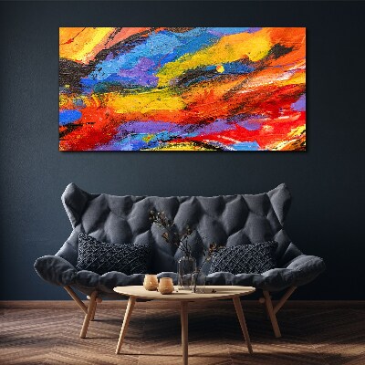 Tableau sur toile Couleurs dynamiques en mouvement