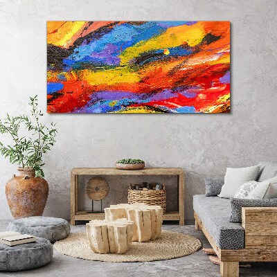 Tableau sur toile Couleurs dynamiques en mouvement
