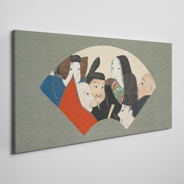 Tableau toile imprimée Caractères traditionnels de style japonais