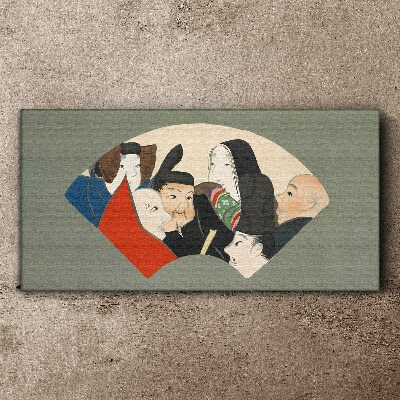 Tableau toile imprimée Caractères traditionnels de style japonais