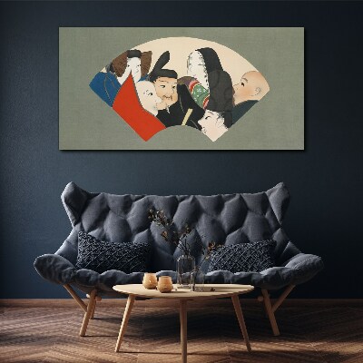 Tableau toile imprimée Caractères traditionnels de style japonais