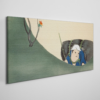 Tableau imprimé sur toile Perdu dans la verdure