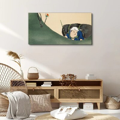 Tableau imprimé sur toile Perdu dans la verdure