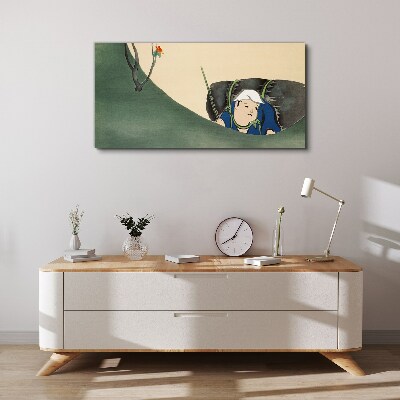 Tableau imprimé sur toile Perdu dans la verdure