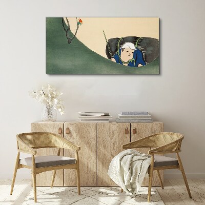 Tableau imprimé sur toile Perdu dans la verdure