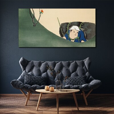 Tableau imprimé sur toile Perdu dans la verdure