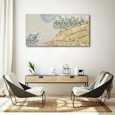 Tableau sur toile « La paix dans le paysage japonais »