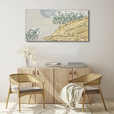 Tableau sur toile « La paix dans le paysage japonais »