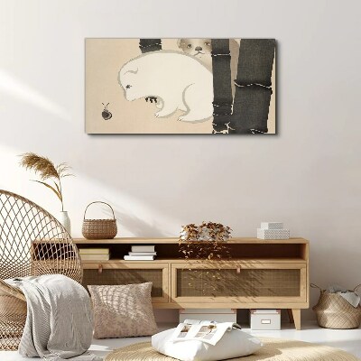 Tableau imprimé sur toile Rencontre dans la forêt