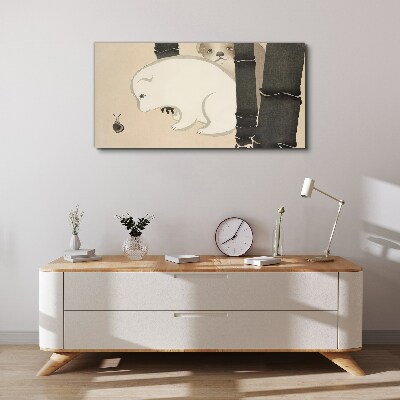 Tableau imprimé sur toile Rencontre dans la forêt