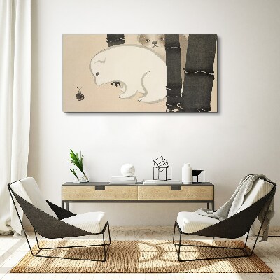 Tableau imprimé sur toile Rencontre dans la forêt