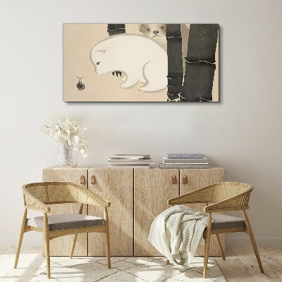 Tableau imprimé sur toile Rencontre dans la forêt