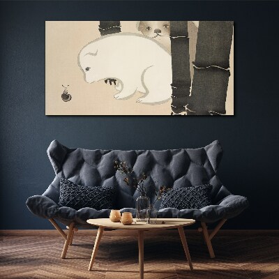 Tableau imprimé sur toile Rencontre dans la forêt