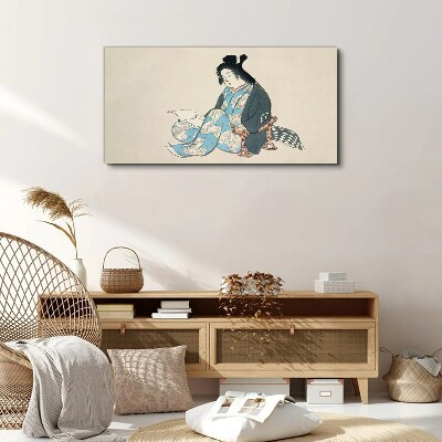 Tableau toile imprimée « Silence et réflexion »