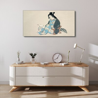 Tableau toile imprimée « Silence et réflexion »