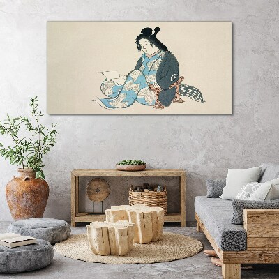 Tableau toile imprimée « Silence et réflexion »