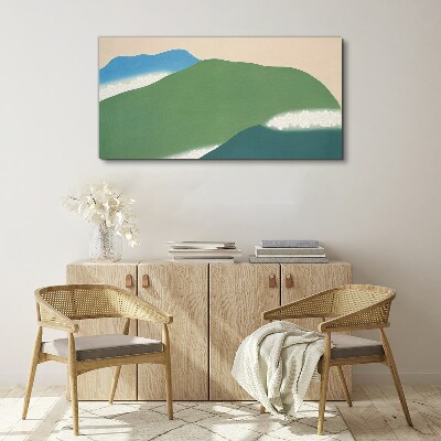 Tableau toile imprimée Vagues et collines en harmonie