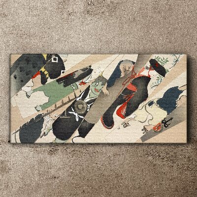 Tableau imprimé sur toile Animaux dansants en mouvement