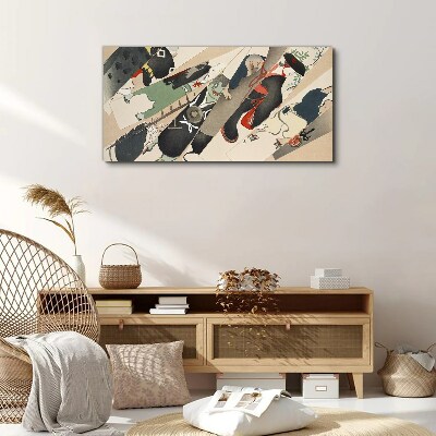 Tableau imprimé sur toile Animaux dansants en mouvement