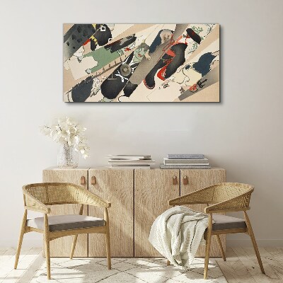 Tableau imprimé sur toile Animaux dansants en mouvement