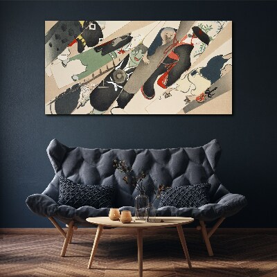 Tableau imprimé sur toile Animaux dansants en mouvement