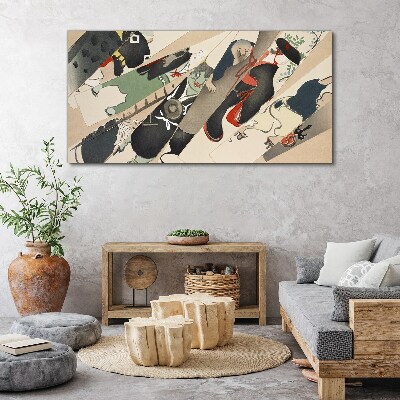 Tableau imprimé sur toile Animaux dansants en mouvement